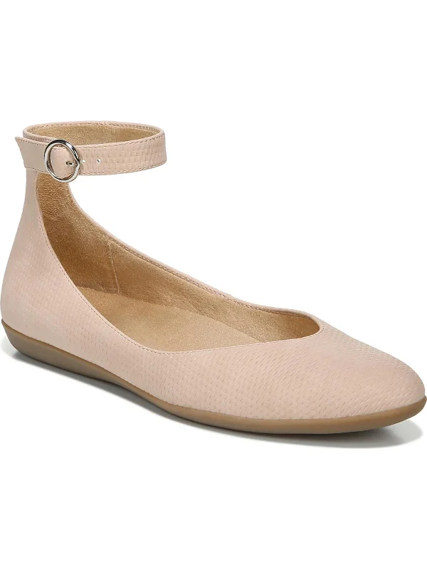 Flats in Dnipro-Valentina Womens Faux Leather Ankle Strap Ballet Flats