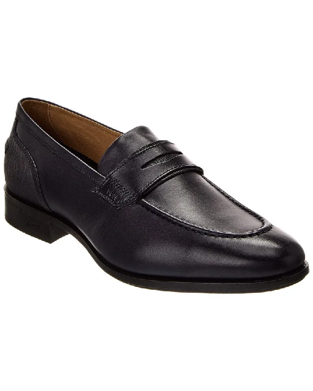 Loafers with durable leather-Hugo Boss Colby Leather Loafer