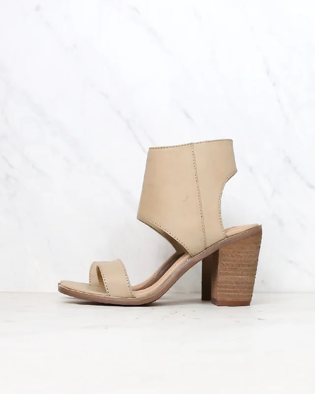 Sandals with stylish heels-Final Sale - Very Volatile - South Open Toe Heeled Sandals in Taupe