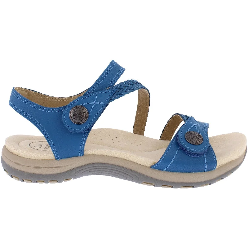 Sandals with padded days-Free Spirit 41070 Malibu Ladies Ocean Leather Arch Support Touch Fastening Sandals