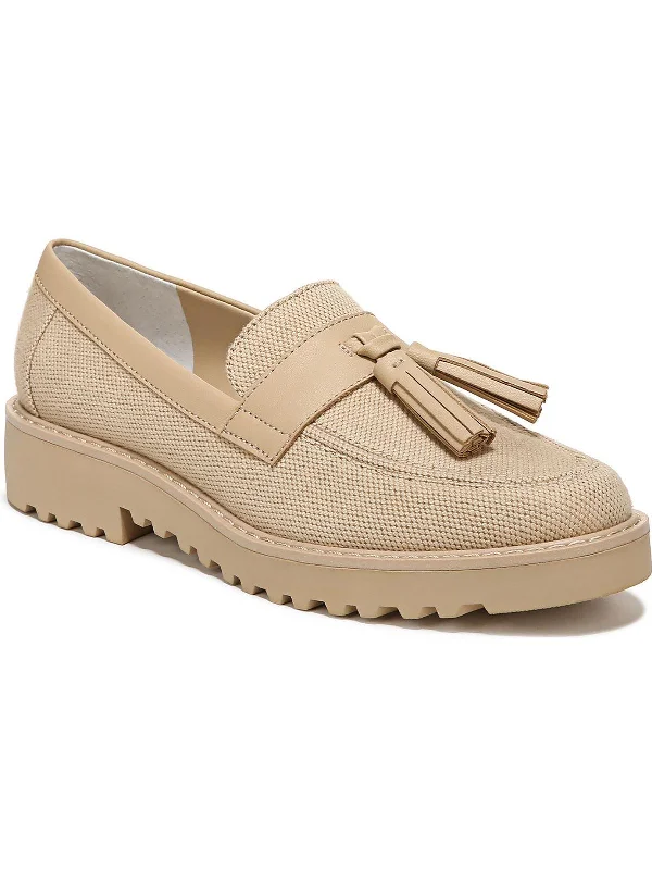 Loafers for relaxed wear-Carolynn 9 Womens Tassl Slip On Loafer Heels