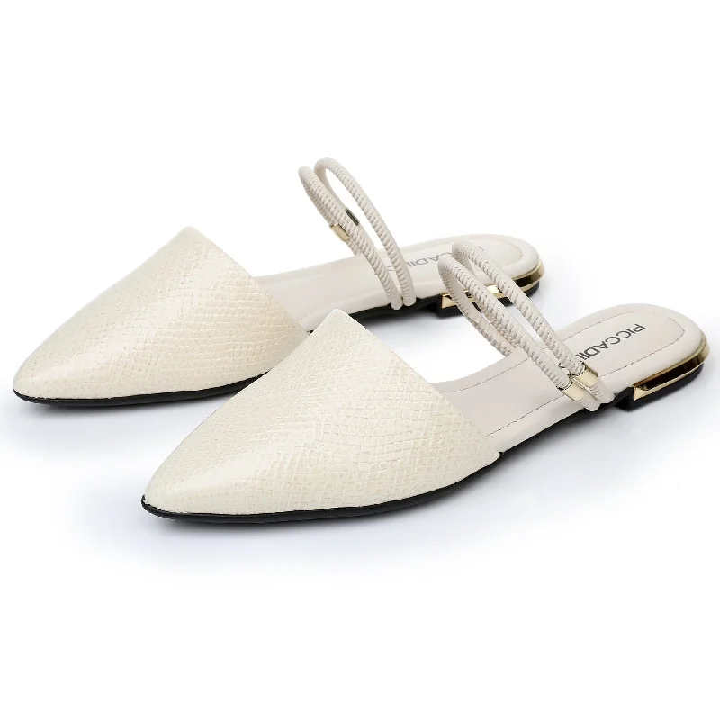 Sandals with flexible finish-Dreamy Elastic Lace Sandals - White (274.079)