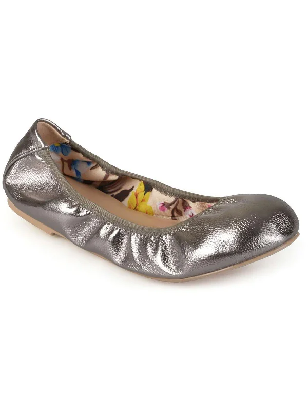 Flats in Bratislava-Womens Metallic Ballet Flats