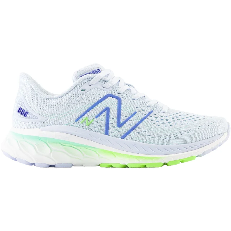 athletic shoes with running gearWomen's New Balance W860G13 Fresh Foam X Starlight/Pixel Green/Bright Lapis Mesh