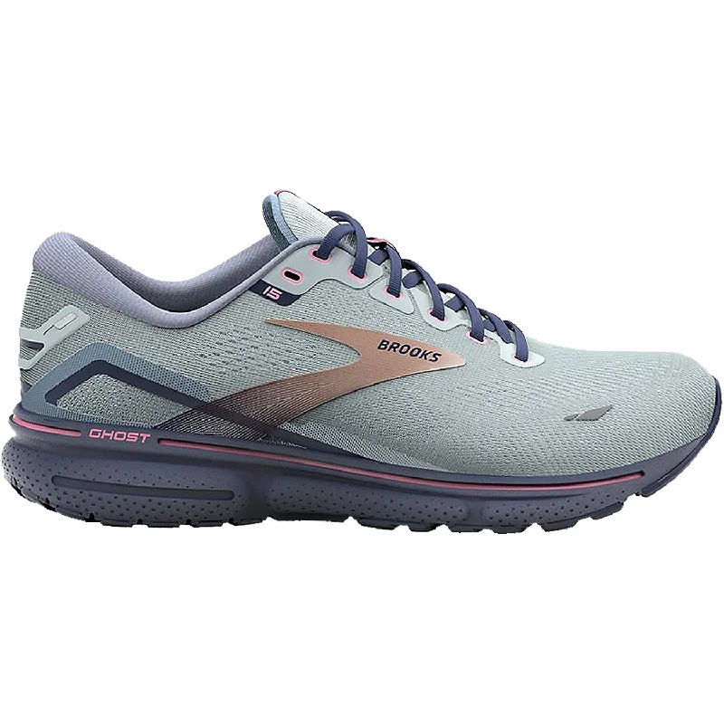 athletic shoes with best sellersWomen's Brooks Ghost 15 Spa Blue/Neo Pink/Copper Mesh