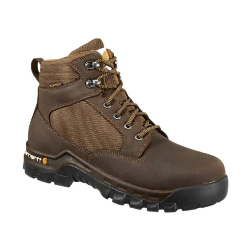 Carhartt Men's Rugged Flex Waterproof 6 Inch Soft Toe Work Boot - Chocolate Brown Oil Tan