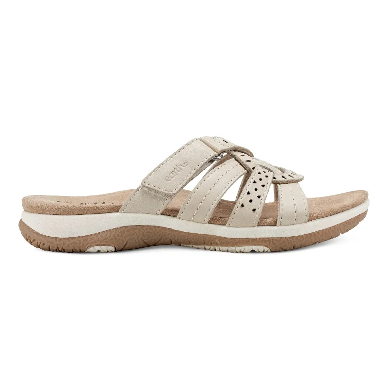 Sandals with padded finish-Sassoni Strappy Casual Slip-On Flat Sandals