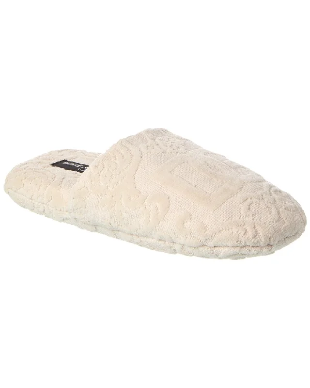 Slippers for cozy days-Dolce & Gabbana Jacquard Terry Slippers