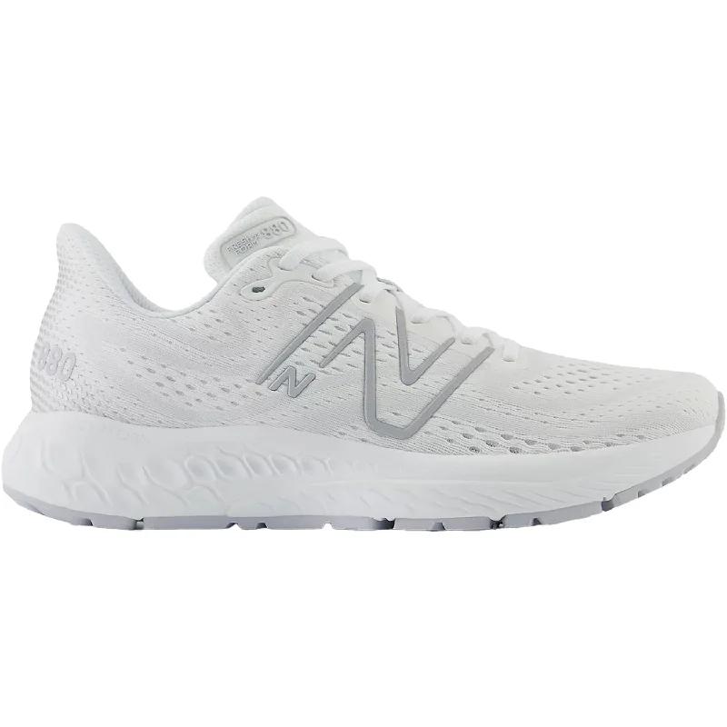 athletic shoes with field readyWomen's New Balance W880W13 Fresh Foam X White Mesh