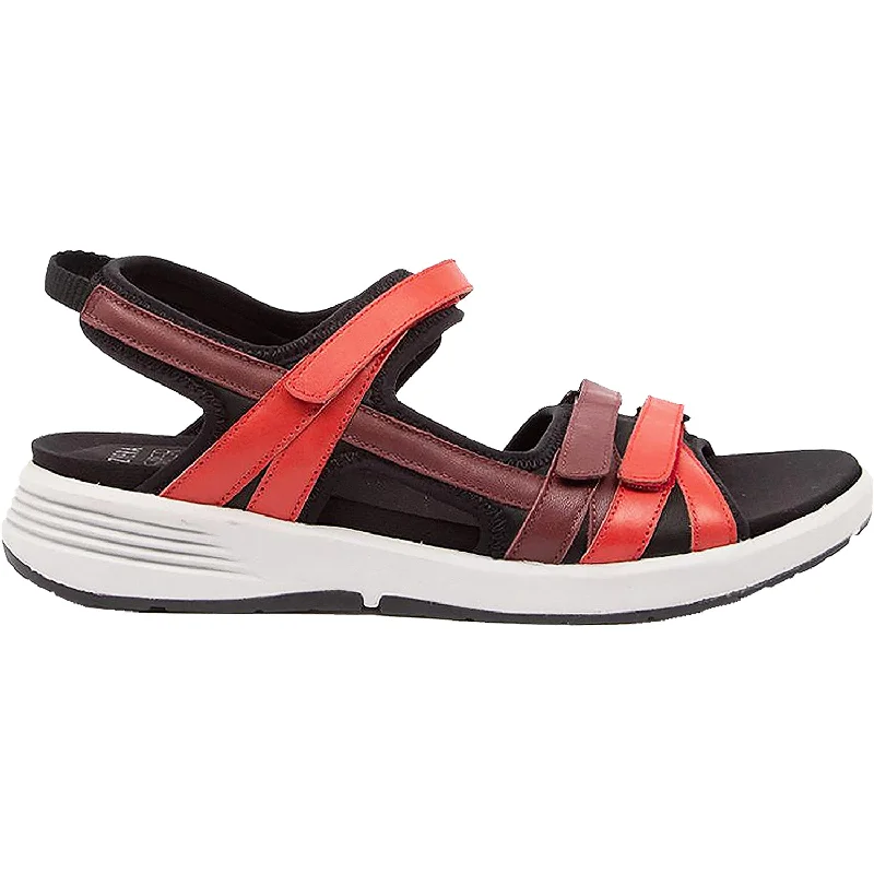 Sandals for festivals-Women's Ziera Unveil Red Multi Leather