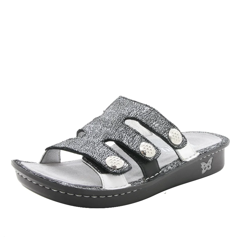 Sandals with soft days-Venice Chirpy Pewter Sandal