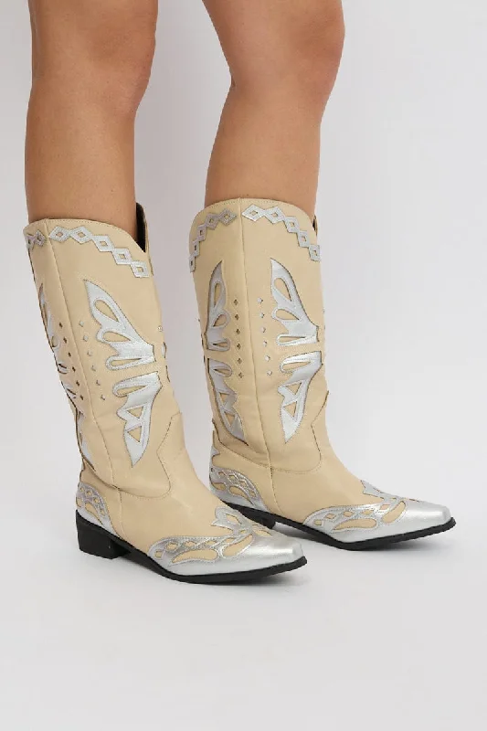 White Western Cowboy Boots