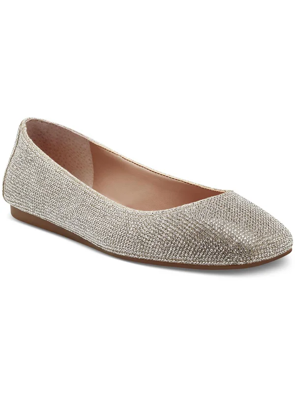 Flats with updated kitchens-Juney2 Womens Rhinestone Slip On Ballet Flats