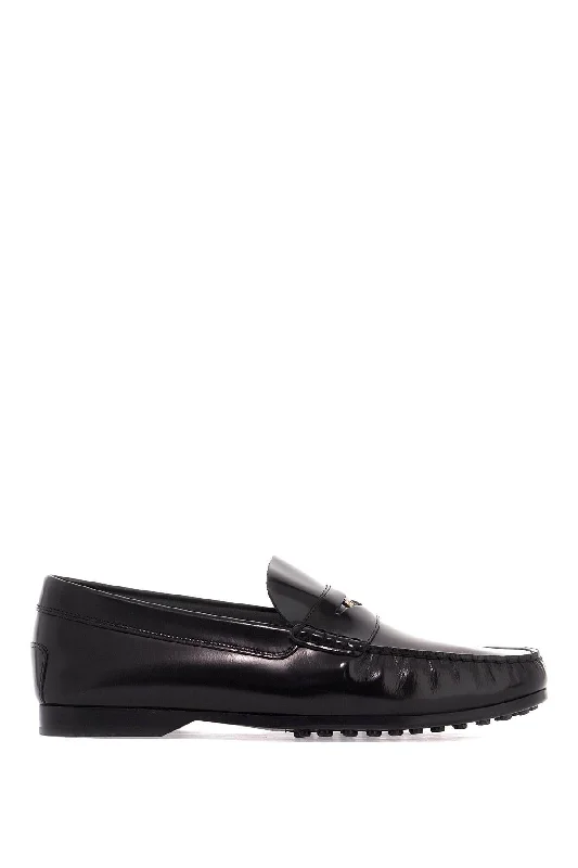 Loafers for simple days-Tod's Brushed Leather Loafers With Penny Detail