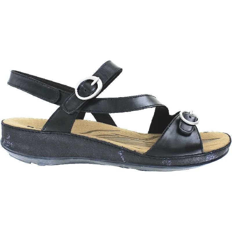 Sandals with durable sole-Women's Romika Fidschi 48 Black Leather