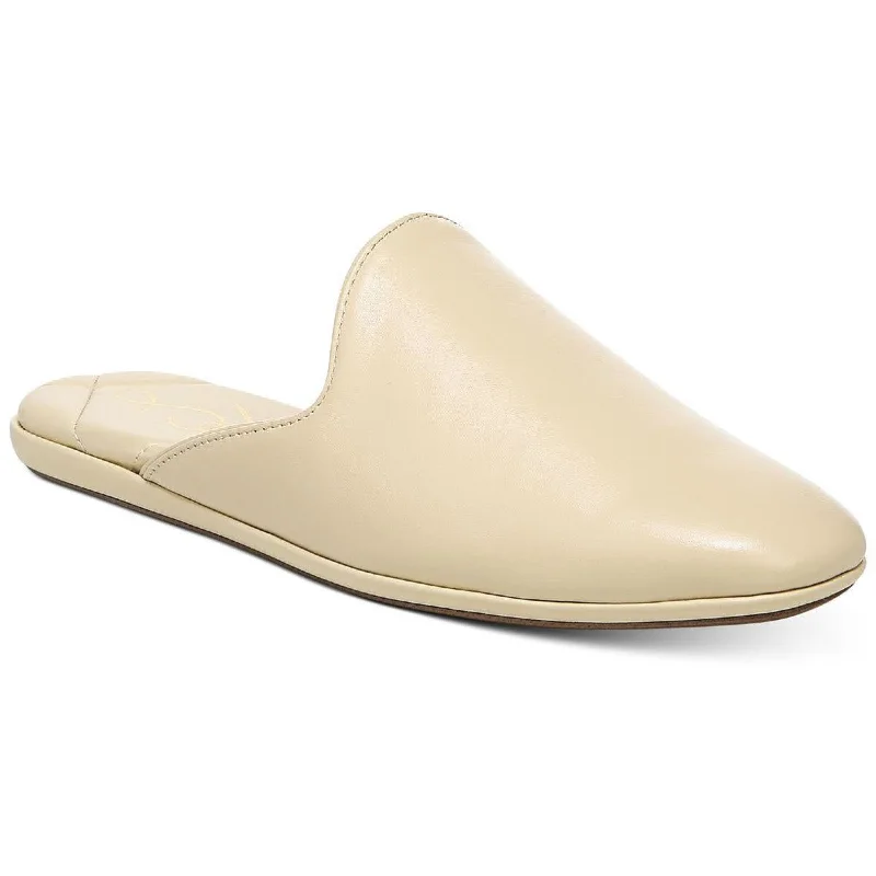 Slippers with soft padding-Kylar Womens Leather Slip On Slide Slippers