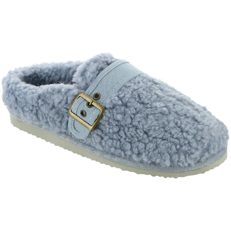 Slippers with extra padding-Clio Womens Faux Fur Comfort Slide Slippers