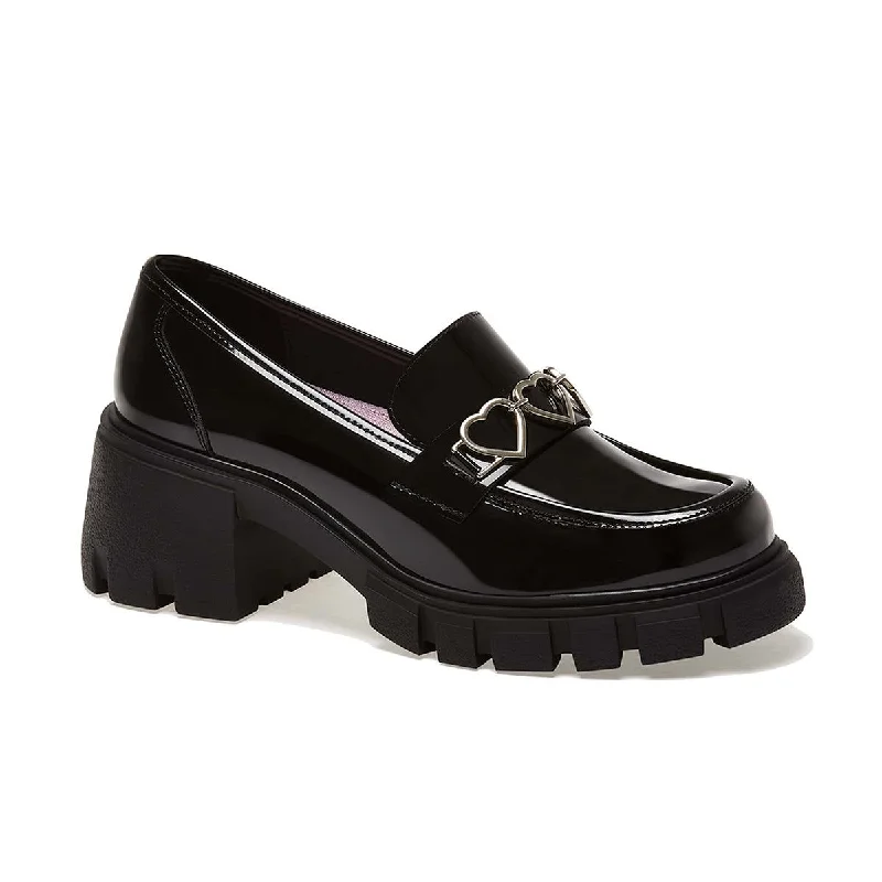 Loafers with smart look-Andrea Patent Penny Loafers Hearts