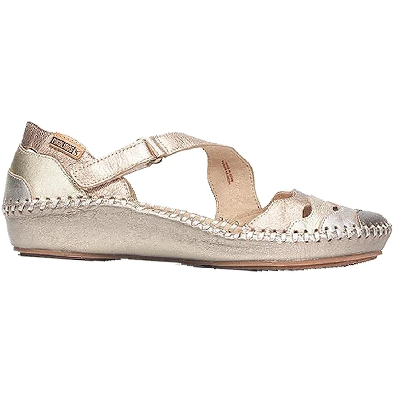 Sandals with supportive sole-Women's Pikolinos Puerto Vallarta 655-0706CLC1 Stone Leather