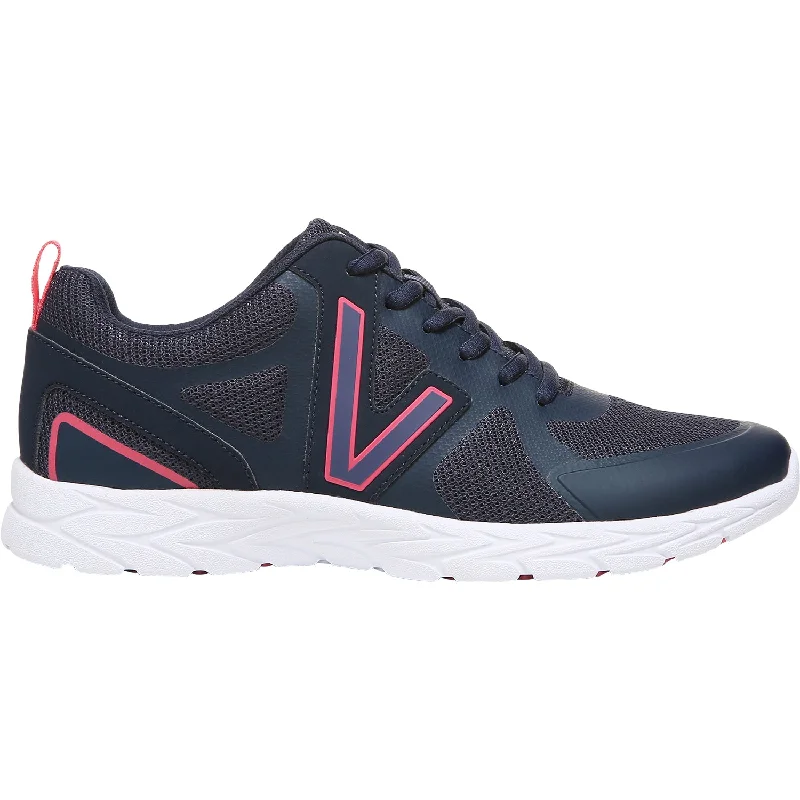 athletic shoes with sports equipmentWomen's Vionic Miles II Navy/Pink Mesh