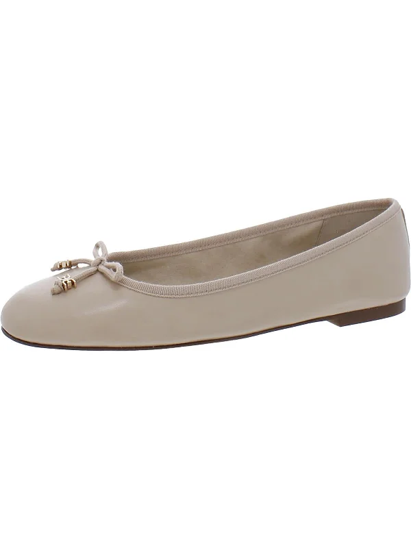 Flats with pet washing stations-Felicia Womens Bow Ballet Flats