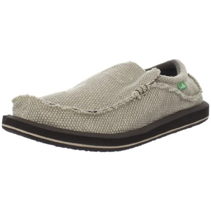 Loafers with trendy colors-Chiba Mens Woven Slip On Loafers