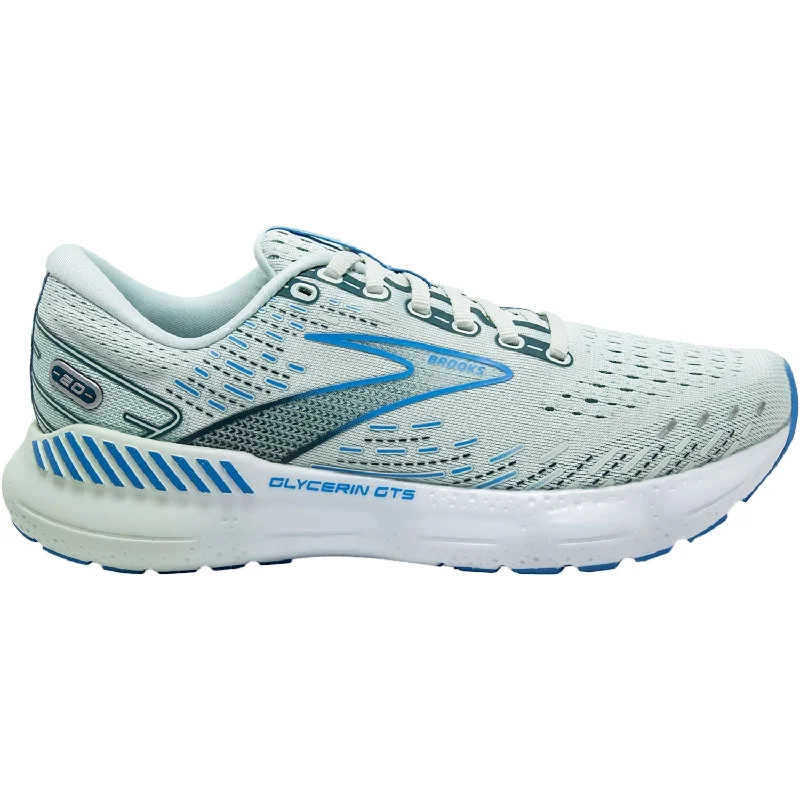 athletic shoes with trail readyWomen's Brooks Glycerin GTS 20 Blue Glass/Marina/Legion Blue Mesh