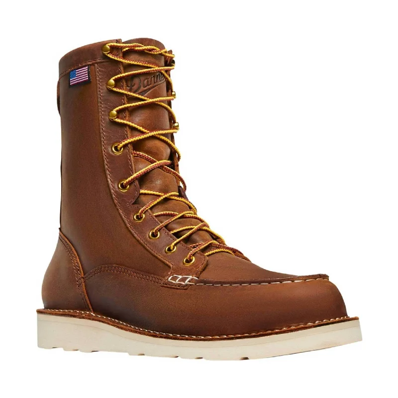 Danner Men's Bull Run 8 Inch Moc Soft Toe Work Boot - Tobacco