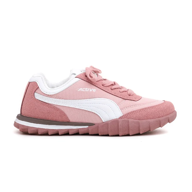 athletic shoes for windy daysPink Lace-Up Trainers AT7244