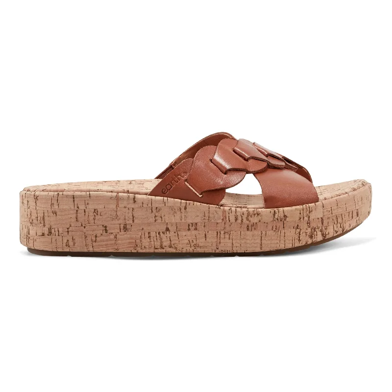 Sandals with stylish finish-Scotti Casual Slip-on Wedge Platform Sandals