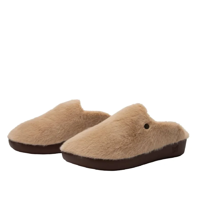 Slippers with firm warmth-Women's Leisurelee Slippers In Natural