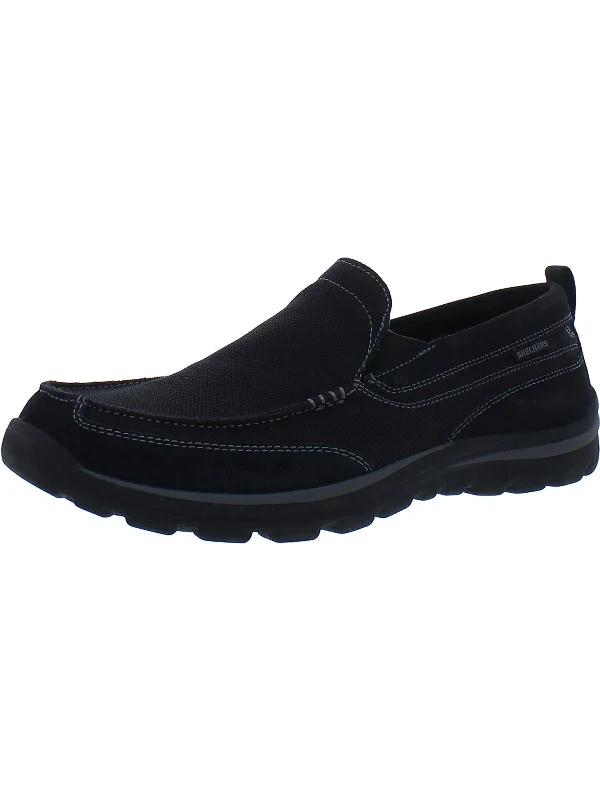 Loafers with sleek sole-Mens Slip-On Relaxed Fit Loafers