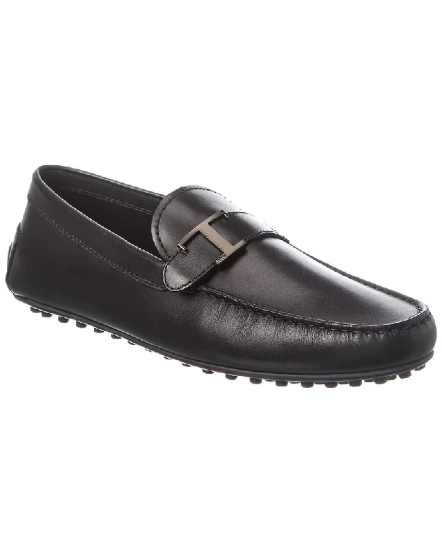 Loafers for stylish wear-TOD’s City Gommino Leather Loafer