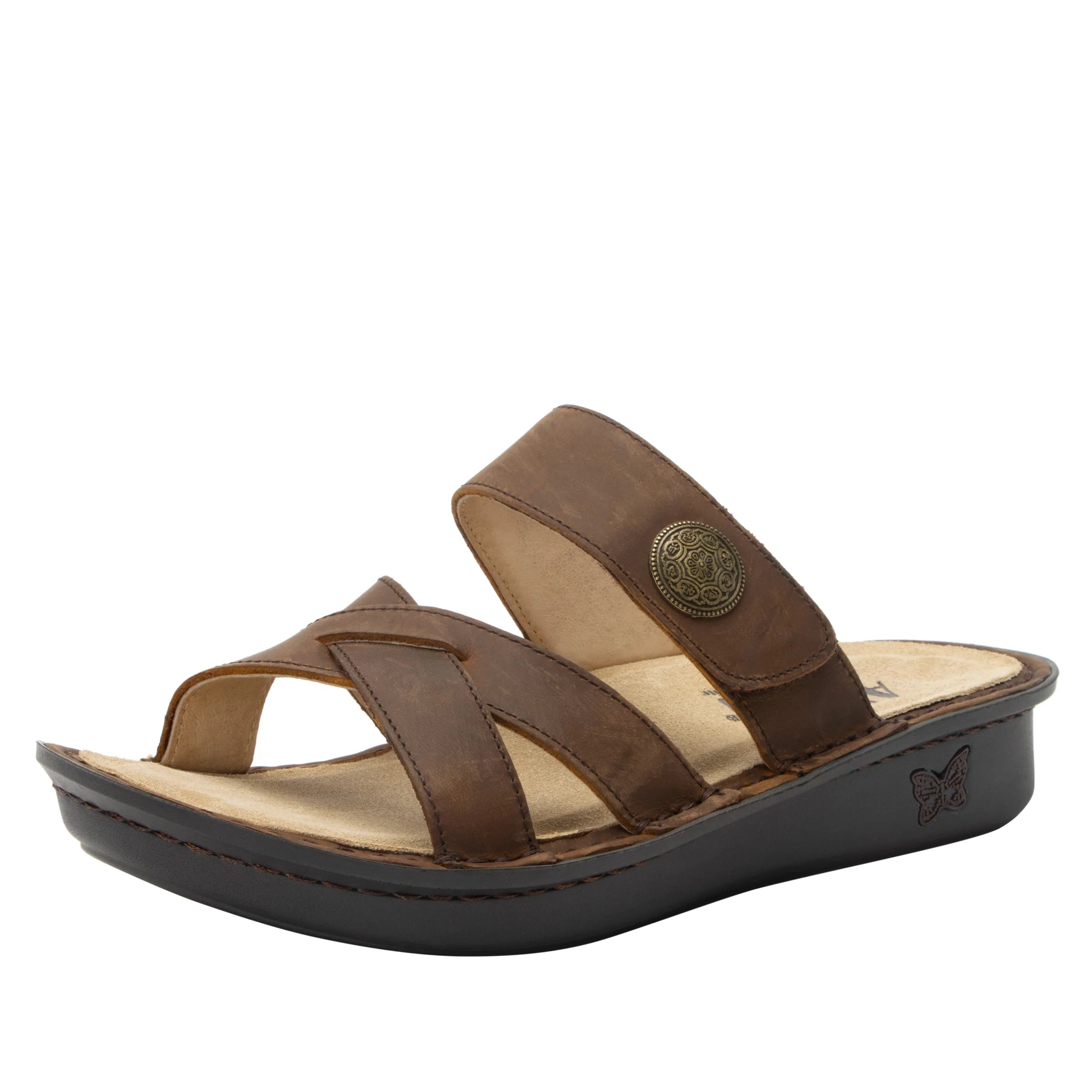 Sandals for warm days-Victoriah Oiled Brown Sandal