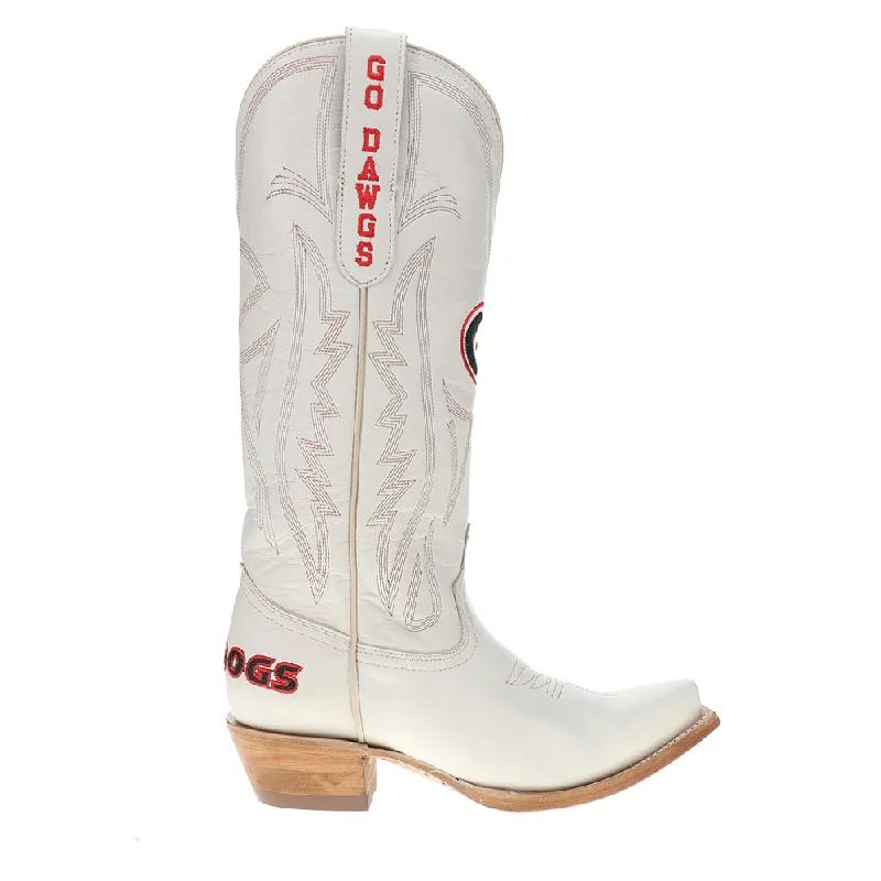 University of Georgia Gameday Embroidered Logo Snip Toe Cowboy Boots