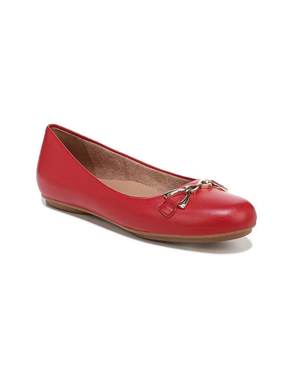 Flats with smart locks-Maxwell-Bit Womens Embellished Slip On Ballet Flats