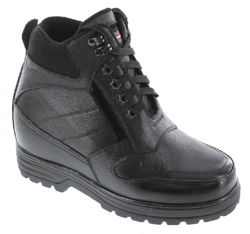 CALDEN Black 5.2" Taller Men's Elevator Boots K881805