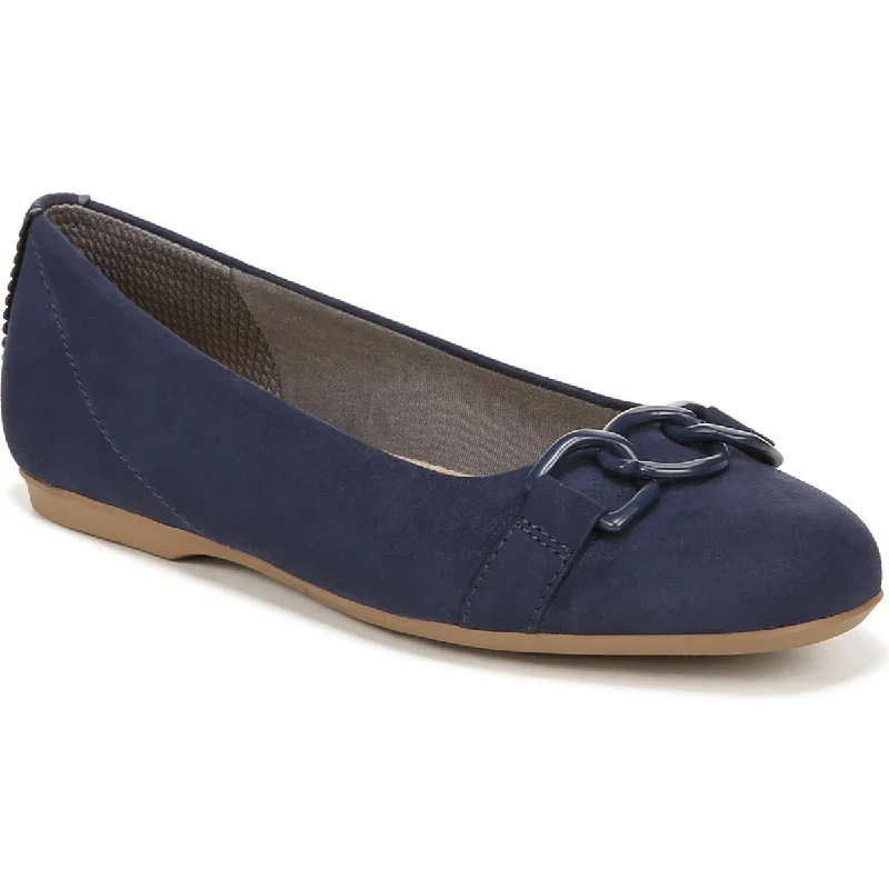 Flats for month-long stays-Wexley Adorn Womens Chain Slip On Ballet Flats