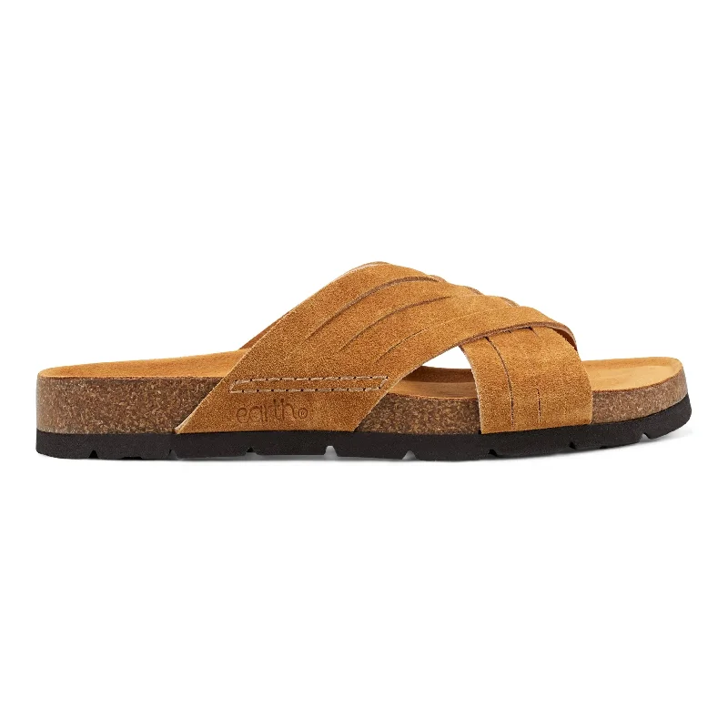 Sandals for summer looks-Atlas Square Toe Slip-on Strappy Casual Sandals