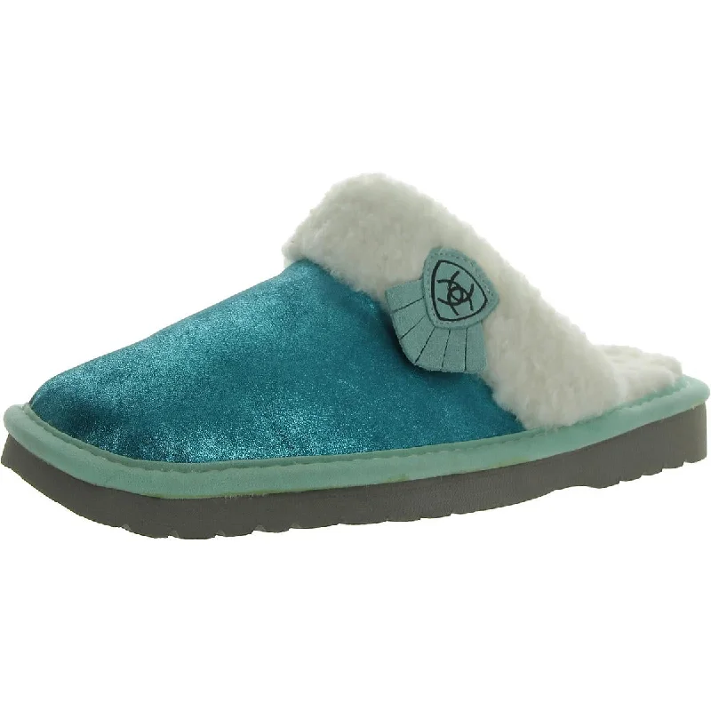 Slippers for elderly coziness-Jackie Square Toe Exotic Womens Suede Slip On Slide Slippers