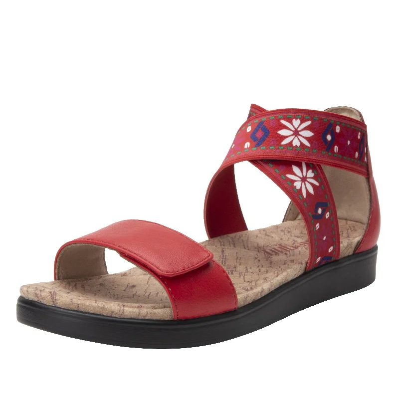 Sandals with premium looks-Lucia Red Sandal