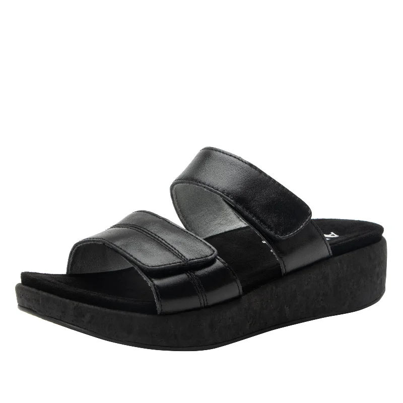 Sandals for vacation-Mena Black Sandal