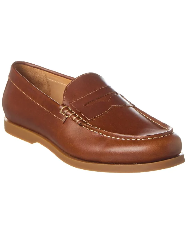 Loafers for stylish days-Brass Mark Century Leather Loafer