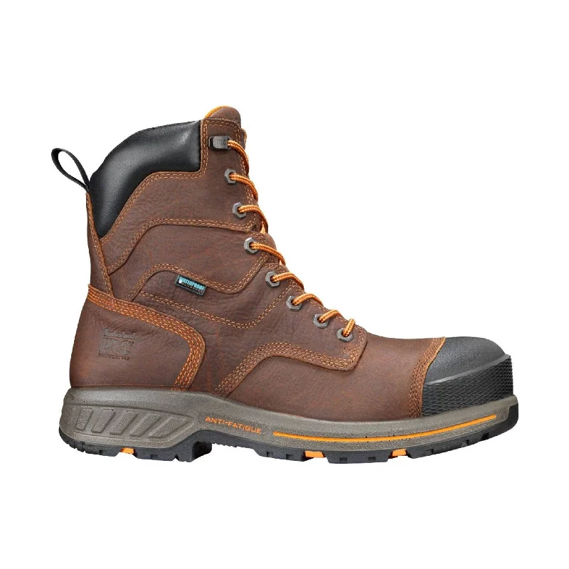 Timberland Pro Men's Helix HD 8 Inch Waterproof Composite Toe Work Boot - Brown