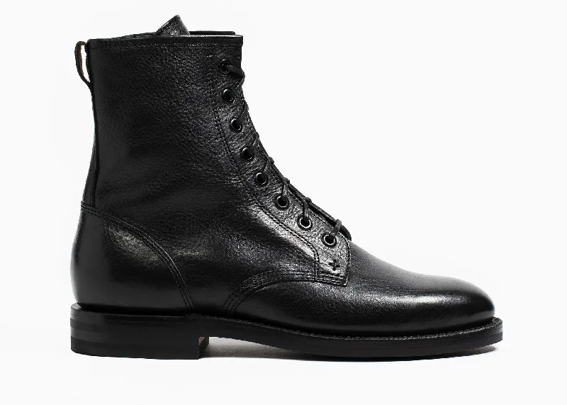 Combat Boot Nero Nappa