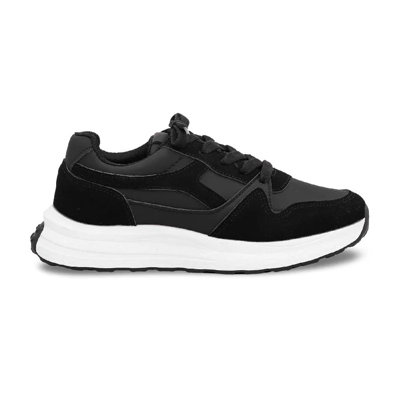 athletic shoes with solid colorsBlack Casual Sneaker AT7227