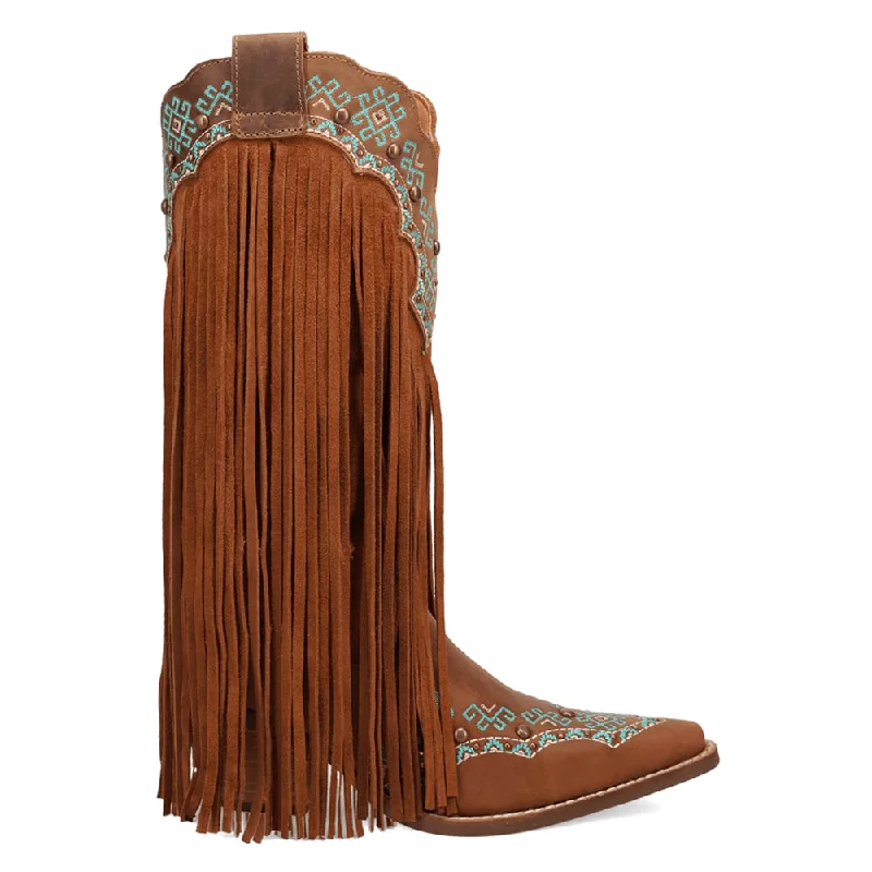 Tequila Fringe Southwest Sunrise Snip Toe Cowboy Boots