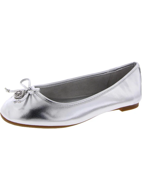 Flats with downtown views-CALLAN Womens Leather Round toe Ballet Flats