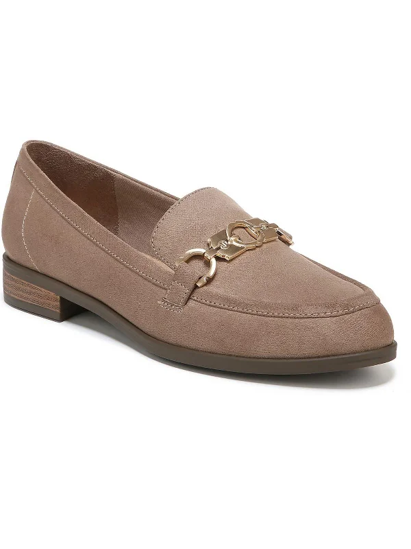 Loafers with modern sole-Rate Adorn Womens Round Toe Slip On Loafers