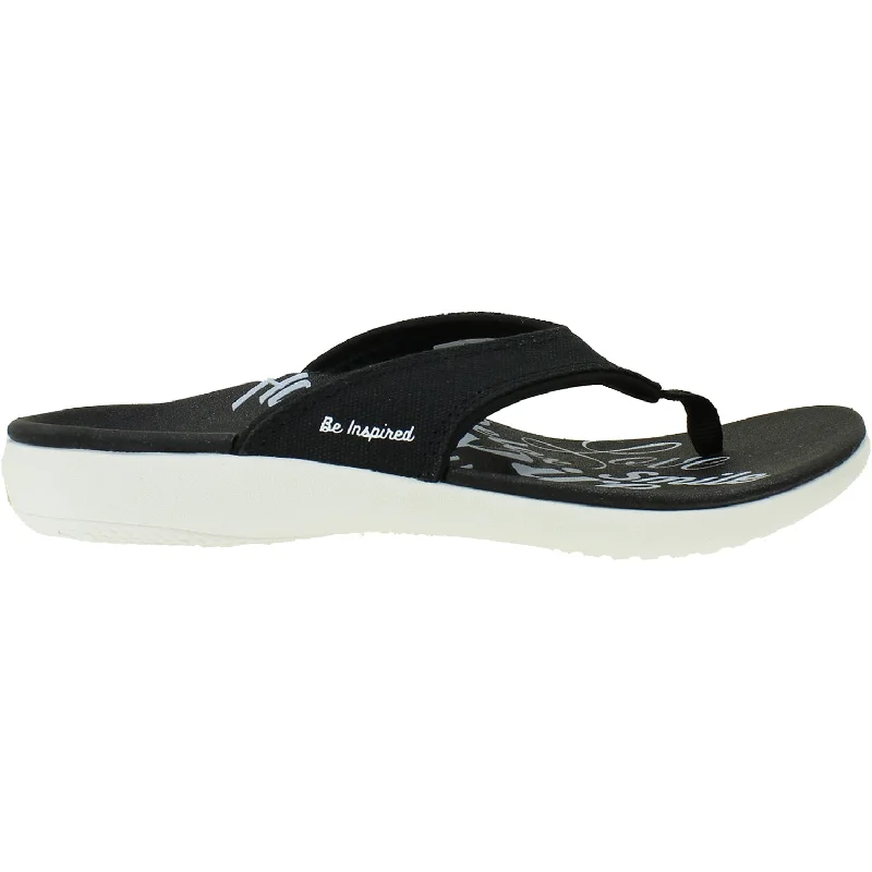 Sandals with padded days-Women's Yumi 2 Inspire Black Canvas